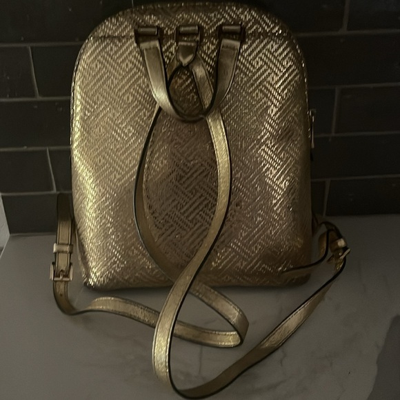 Michael Kors gold backpack purse - Picture 2 of 3